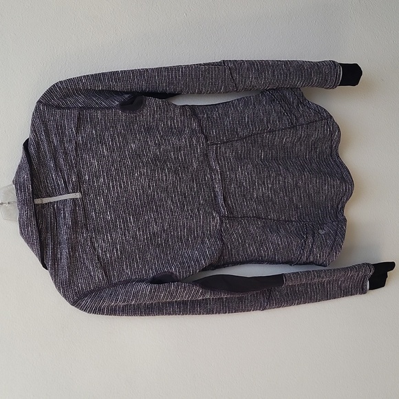 Lululemon Base Runner Half Zip Coco Pique Black White/Black long sleeve stretchy - Picture 5 of 11